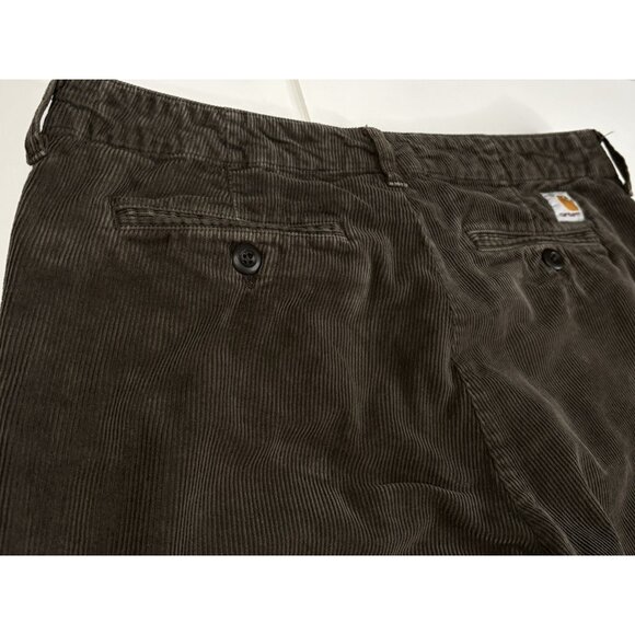 Carhartt WIP Corduroy Club Pant 33x32 (34x31) Taupe Brown Chino Urban Y2K - Picture 7 of 14